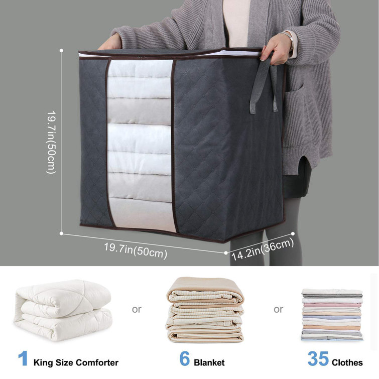 Zipper storage bags for blankets shop